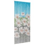vidaXL Rideau de porte anti-insectes multicolore 90 x 200 cm Bambou