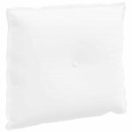 vidaXL Coussin de Dos Blanc 60 x 19 x 50 cm tissu