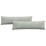 vidaXL Coussins de canapé 2 Pièces Gris clair 145 x 40 cm