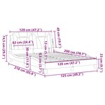 vidaXL Cadre de lit Viana sans matelas marron 120x200 cm similicuir