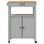 vidaXL Chariot de cuisine MONZA 60x40x88 5 cm bois massif de pin