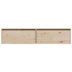 vidaXL Armoires murales 2 Pièces 80x30x35 cm Bois de pin massif