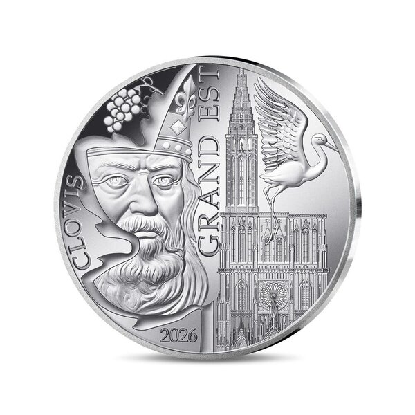 Collection des régions - Grand Est Monnaie de 5€ Argent BE