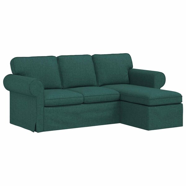 vidaXL Canapé Vert foncé 195 x 138 x 80 cm tissu