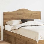 vidaXL Tête de lit Chêne artisanal 140 cm Bois d'ingénierie