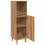 vidaXL Armoire de salle de bain chêne artisanal 30x30x100 cm