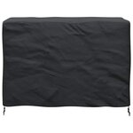 vidaXL Housse pour mobilier d'extérieur Noir 130 x 80 x 70 cm 210D