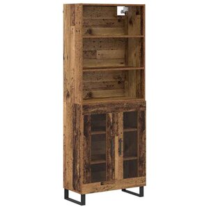 vidaXL Haut Armoire Bois ancien 69 5 x 34 x 180 cm Bois d'ingénierie