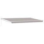 vidaXL Auvent Gris clair 500 x 300 x 165 cm Polyester et métal