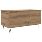 vidaXL Table basse chêne artisanal 90 x 44.5 x 45 cm Bois d'ingénierie