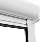 Moustiquaire enroulable blanche pour fenêtre 80 x 170 cm