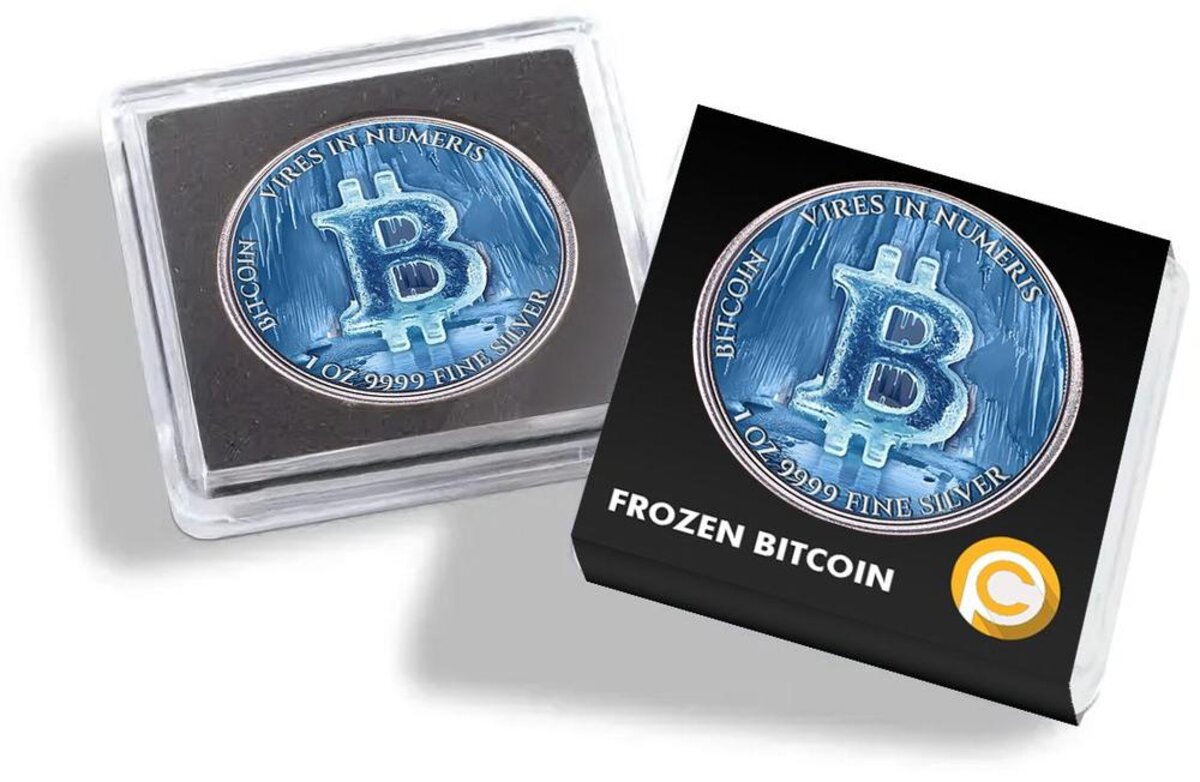 Pièce de monnaie en Argent 2 Dollars g 31.1 (1 oz) Millésime 2024 FROZEN  BITCOIN - La Poste