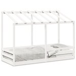vidaXL Lit pour enfants sans matelas blanc 90x190 cm bois pin massif