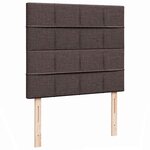 vidaXL Cadre de lit ottoman avec matelas marron foncé 120x200 cm tissu