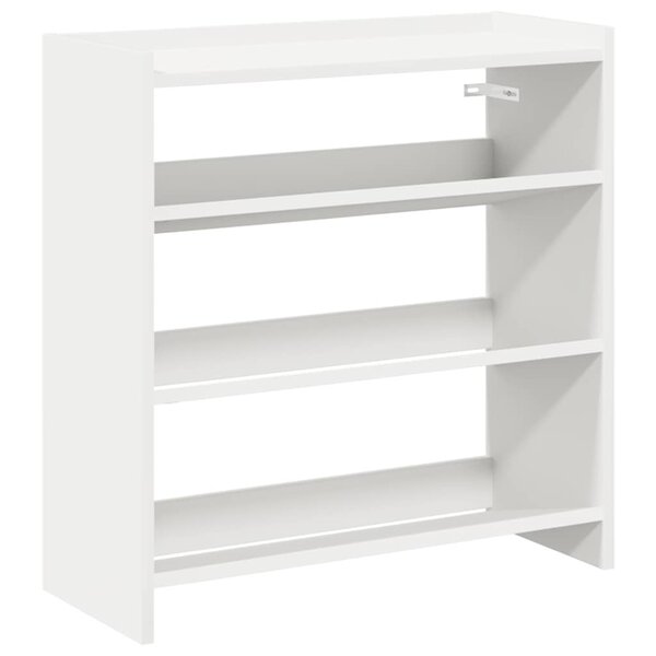 vidaXL Étagère à chaussures blanc 60x25x62 cm bois d'ingénierie
