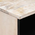 vidaXL Meuble TV Blanc 70 x 33 5 x 46 cm Bois de mangue massif