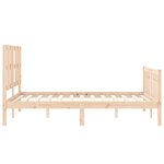 vidaXL Cadre de lit sans matelas 140x190 cm bois de pin massif