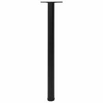 vidaXL 4 pieds de table réglables en hauteur 870 mm Noir