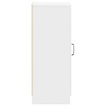 vidaXL Buffet Blanc brillant 33 x 34 5 x 87 cm Bois d'ingénierie