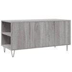 vidaXL Table basse sonoma gris 102x44 5x50 cm bois d'ingénierie