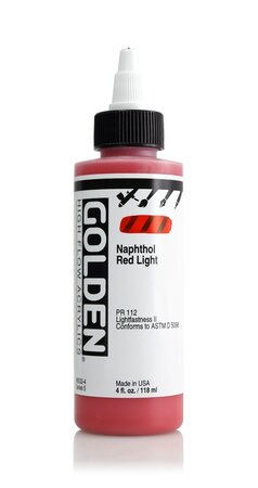 Encre Acrylic High Flow Golden V 119ml Rouge clair Napthol