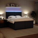 vidaXL Sommier à lattes de lit et matelas Gris foncé 200x200cm Velours