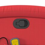 vidaXL Fauteuil de massage inclinable rouge similicuir