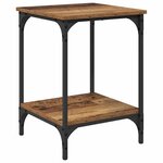 vidaXL Table basse Bois Ancien 40 x 40 x 55 cm Bois d'ingénierie