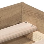 vidaXL Cadre de lit sans matelas chêne artisanal 160x200 cm