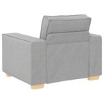 vidaXL Canapé Fauteuil Gris Nuage 100x78x84 cm Tissu