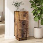 vidaXL Armoire à tiroirs Bois ancien 33 x 34 5 x 90 cm