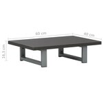 vidaXL Meuble de salle de bain Gris 60x40x16 3 cm