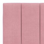 vidaXL Coussin de tête de lit rose 200 cm velours