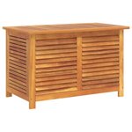 vidaXL Boîte de rangement de jardin persiennes 90x50x56 cm bois acacia