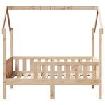 vidaXL Cadre de lit d'enfants forme de maison 80x160cm bois pin massif