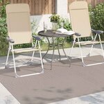 vidaXL Tapis de surface HUARTE Beige 230 x 160 cm Polyester