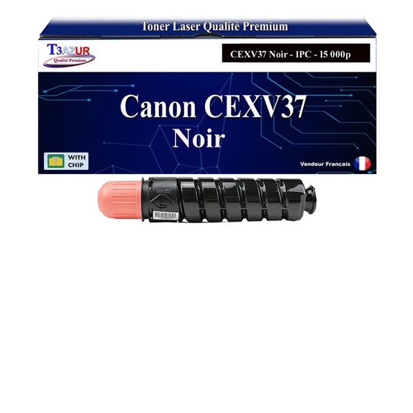 T3AZUR - Toner compatible avec Canon IR-1730i  IR-1740i  IR -750i  CEXV37  CEXV43