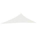 vidaXL Voile d'ombrage 160 g/m² Blanc 4x5x6 8 m PEHD