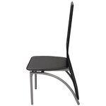 vidaXL Chaises à manger lot de 4 noir similicuir