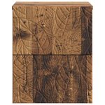 vidaXL Cabinet de chevet mural Bois ancien 34 5 x 33 x 40 cm