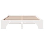 vidaXL Cadre de lit Blanc Bois massif 160 x 200 cm Durable