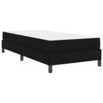 vidaXL Lit à ressorts avec matelas Noir 90 x 200 cm tissu