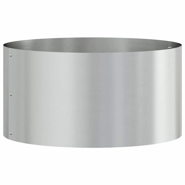 vidaXL Anneau de jardinière Argenté 40 x 40 x 20 cm Acier galvanisé