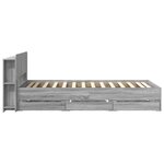 vidaXL Cadre de lit avec rangement Sonoma gris 100 x 200 cm