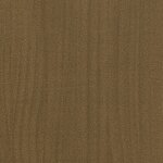 vidaXL Cadre de lit Marron miel Bois pin massif 120x190cm Petit Double