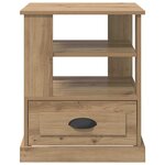 vidaXL Cabinet de chevet avec tiroir chêne artisanal 50 x 50 x 60 cm