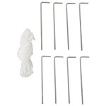 vidaXL Tente de réception avec 6 parois en maille 4 x 3 m