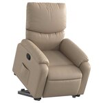 vidaXL Fauteuil inclinable Cappuccino Similicuir
