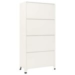 vidaXL Armoire à casiers Gris et bleu 90x40x180 cm Acier