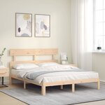 vidaXL Cadre de lit sans matelas 160x200 cm bois massif de pin